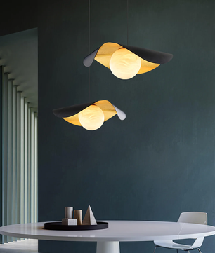 Curved Shell Pendant Light