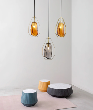 Faceted Gem Pendant Light