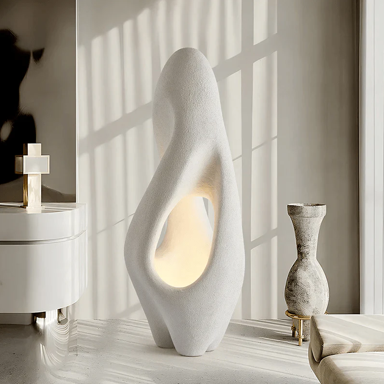 Japan Style White Floor Lamp