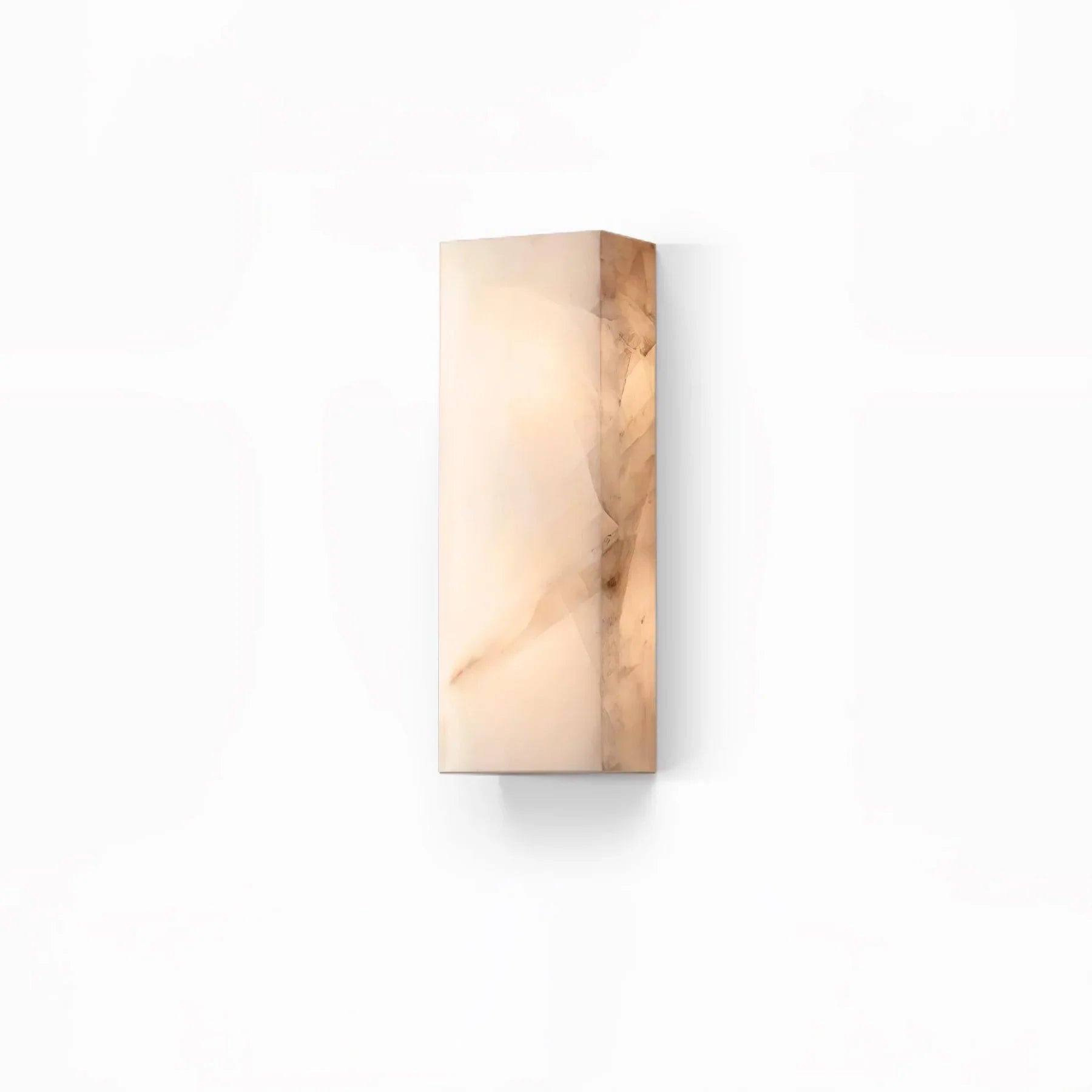 Rectangular Alabaster Wall Sconce