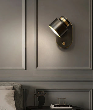 Brass Cylinder Wall Lamp