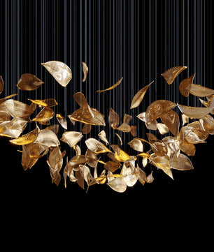 Frozen Leaves Chandelier