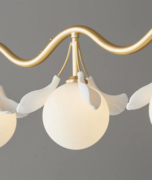 Allanie Gingko Long Chandelier
