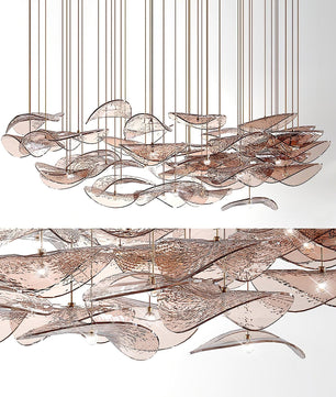 Floating Leaf Chandelier