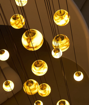 Cascading Art Statement Chandelier