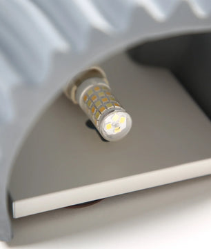 Pleated Resin Plug In Wall Lamp
