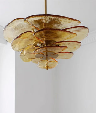 Lotus Leaf Murano Chandelier