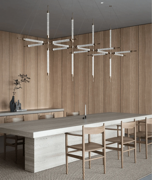 Crystal Grid Bespoken Chandelier