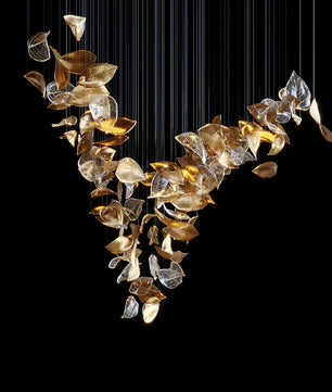 Frozen Leaves Chandelier