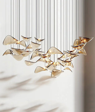 Floating Leaf Chandelier