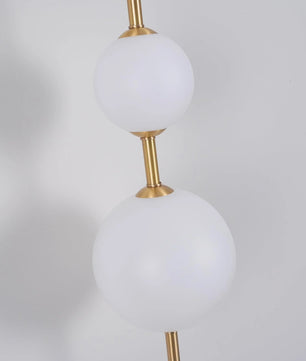 Vertical Globe Plug In Wall Lamp