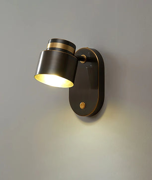 Brass Cylinder Wall Lamp
