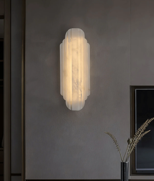 Contemporary Alabaster Wall Sconce