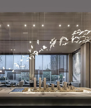 Large Seagull Chandelier