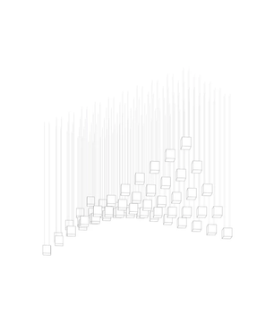 Square Multi Crystal Light Pendant Chandelier