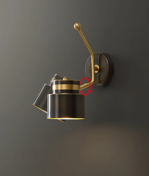 Brass Cylinder Wall Lamp