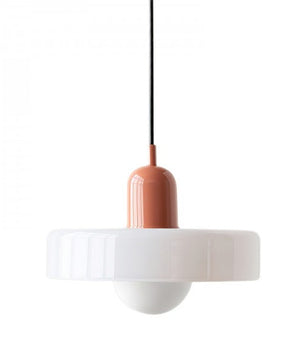 Morandi Glass Disc Orb Pendant Lamp