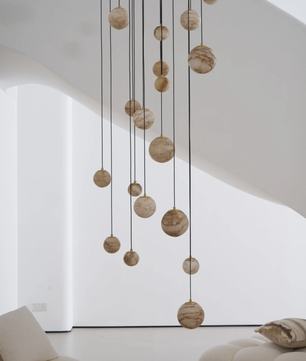 Cascading Art Statement Chandelier