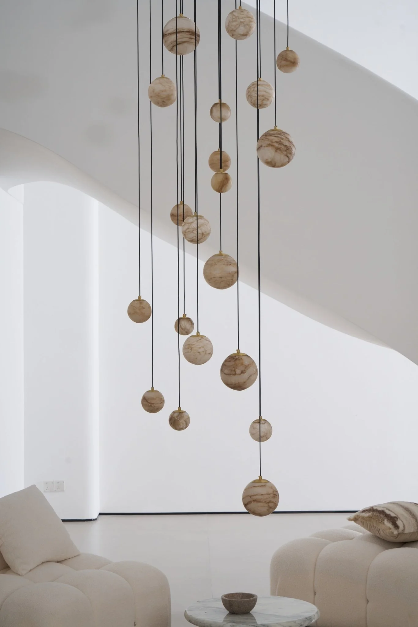 Cascading Art Statement Chandelier