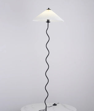 Wiggly Pleated Floor Lamp