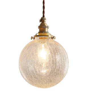 Crackle Glass Pendant Light