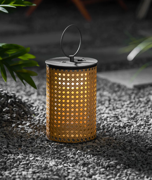 Outdoor Portable Rattan Solar Lamp
