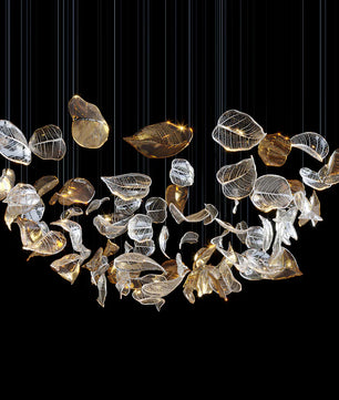 Frozen Leaves Chandelier