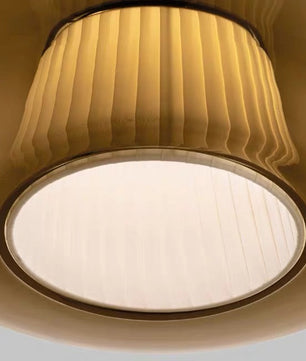 Plisse Pleated  Glass Pendant Light