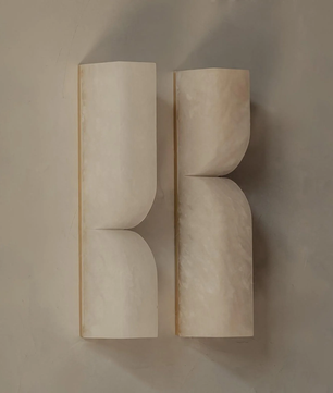 Up Down alabster Wall Sconce