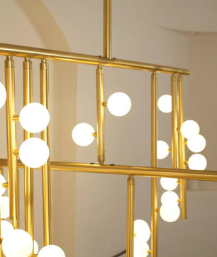 Luminous Cascade Chandelier