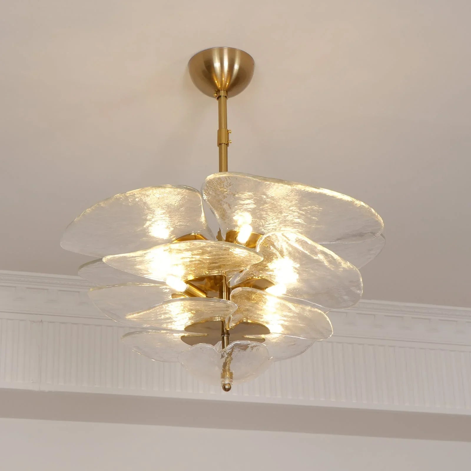 Lotus Leaf Murano Chandelier