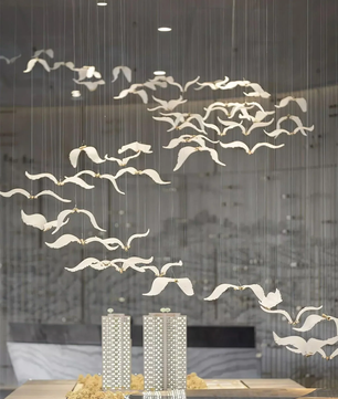 Large Seagull Chandelier