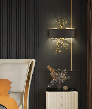 Brass Branch Wall Lamp