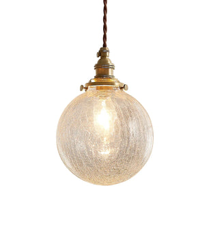 Crackle Glass Pendant Light