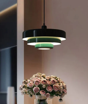 Triple Layer Disc Macaron Cake Pendant Lamp S103