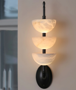 Faux Alabaster Wall Sconce