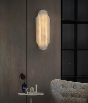 Contemporary Alabaster Wall Sconce
