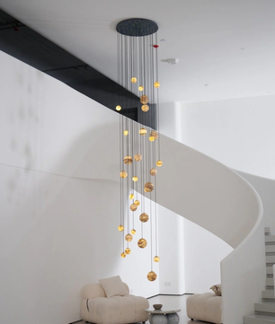 Cascading Art Statement Chandelier