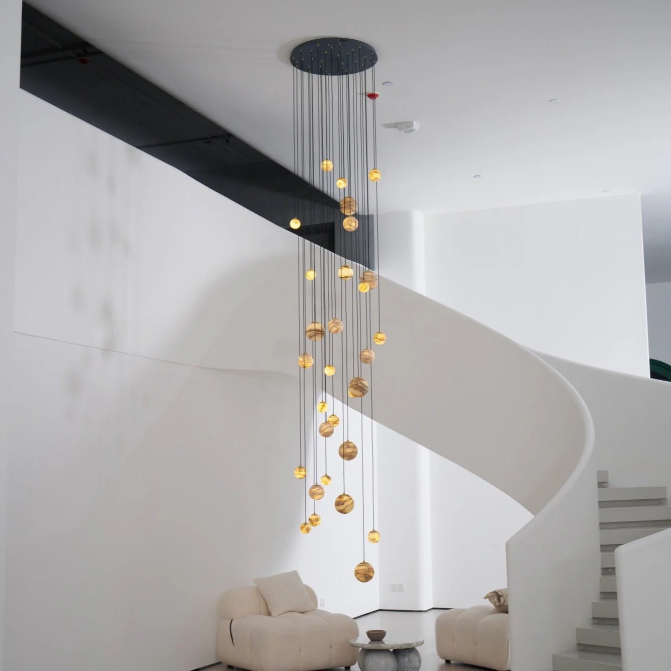 Cascading Art Statement Chandelier