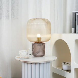Oval Glass Table Lamp