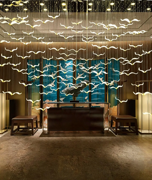 Large Seagull Chandelier