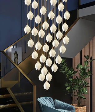Ceramic Flower Chandelier