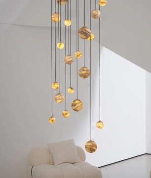 Cascading Art Statement Chandelier