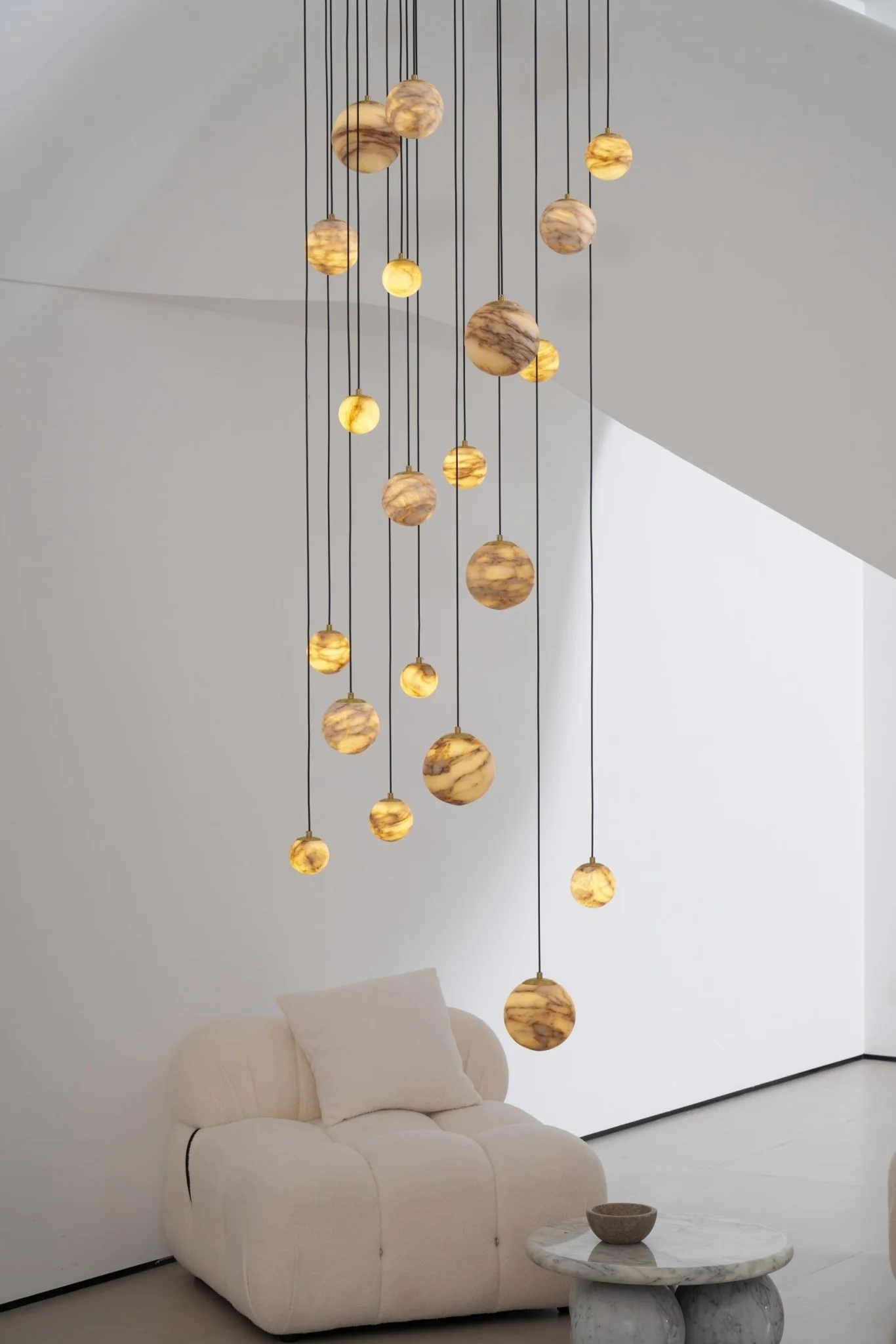Cascading Art Statement Chandelier
