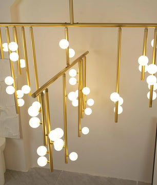 Luminous Cascade Chandelier