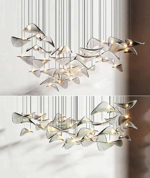Floating Leaf Chandelier