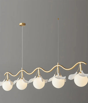 Allanie Gingko Long Chandelier