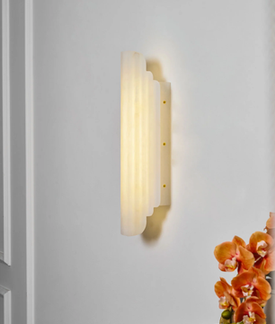Contemporary Alabaster Wall Sconce