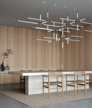 Crystal Grid Bespoken Chandelier