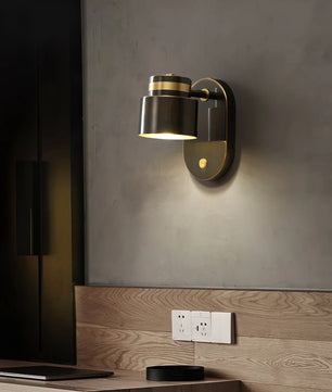 Brass Cylinder Wall Lamp